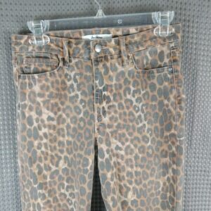 Sam Edelman The Stiletto Jeans Leopard Print High Rise Skinny Ankle Women's